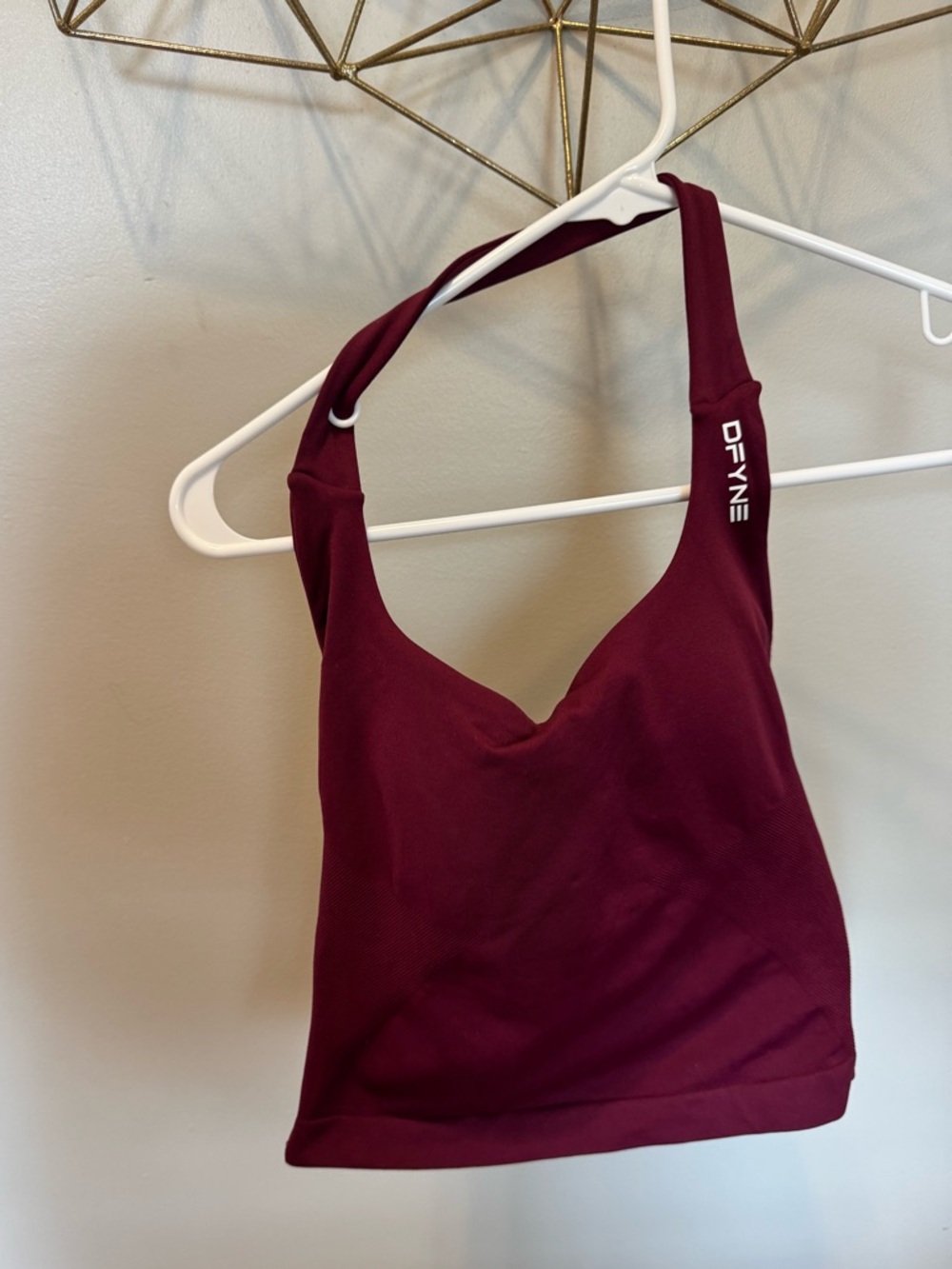 DFYNE Impact Halter Top Winter Berry